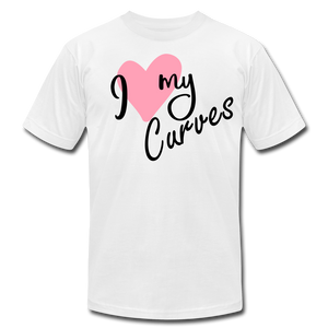 Open image in slideshow, I Love My Curves Tee - white
